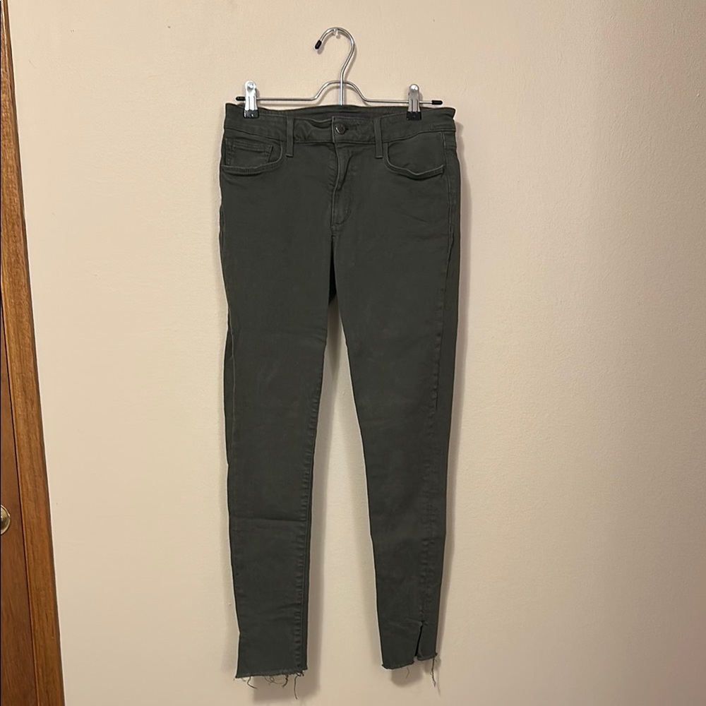 Joe’s Jeans | Women's Army Green Jeans with Slit on Ankles